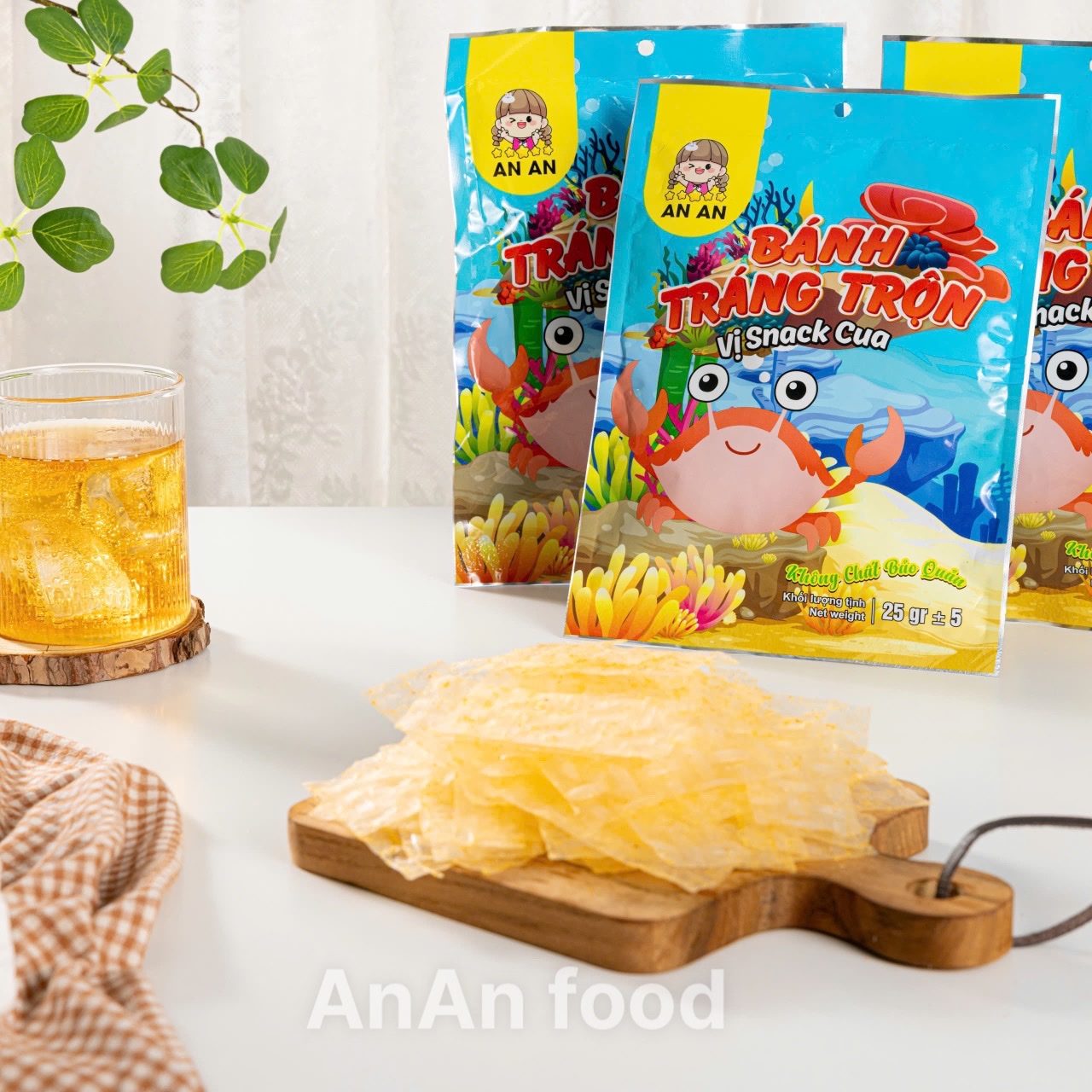 Bánh Tráng Trộn Vị Snack Cua An An